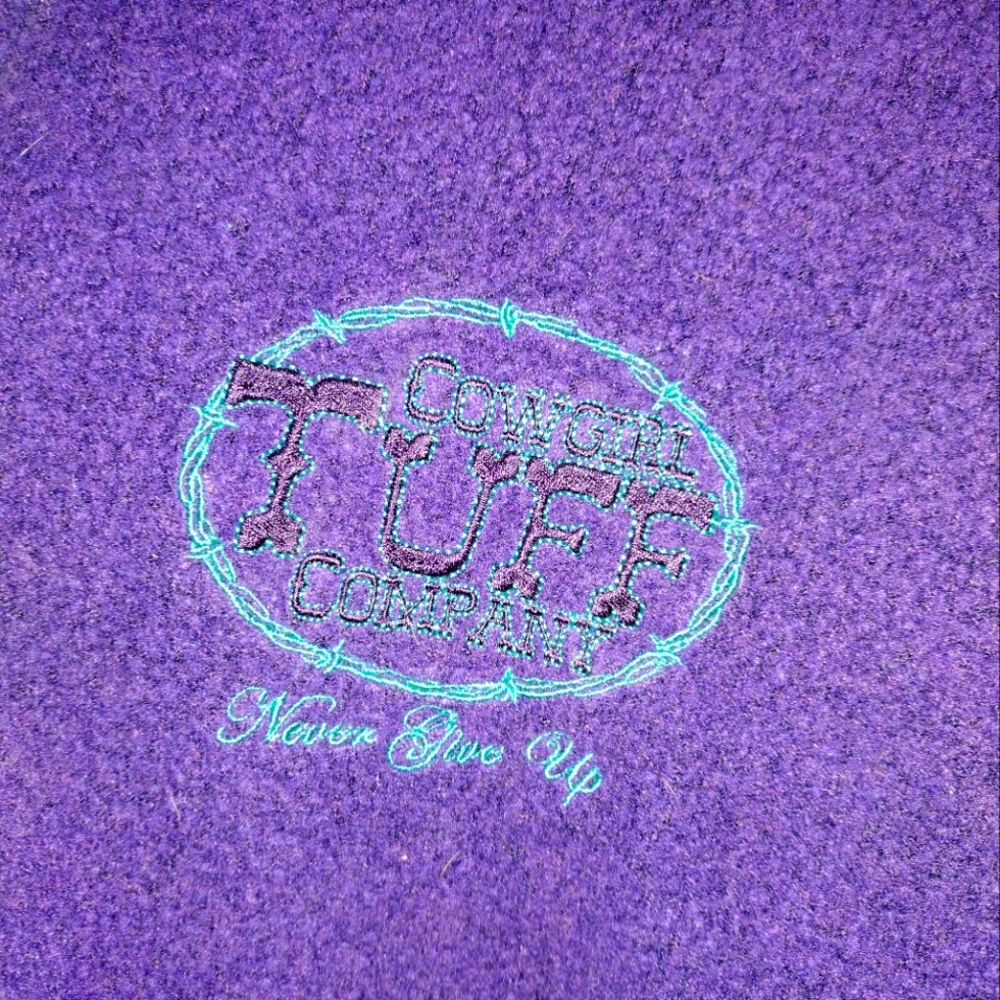 Cowgirl Tuff purple hoodie NWOT